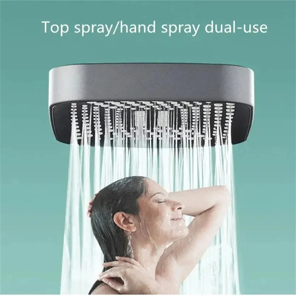 Flow Showerhead High Pressure Mode Rainfall Shower Bathroom Accessories 1