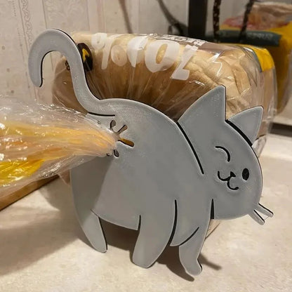Cat Butt Bag Clip Set  3D Printed Food Bag Sealer  Funny Chip Bag Clip For Cat Lovers 2