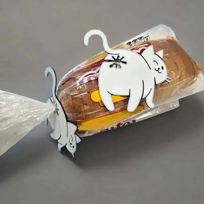 Cat Butt Bag Clip Set  3D Printed Food Bag Sealer  Funny Chip Bag Clip For Cat Lovers 4