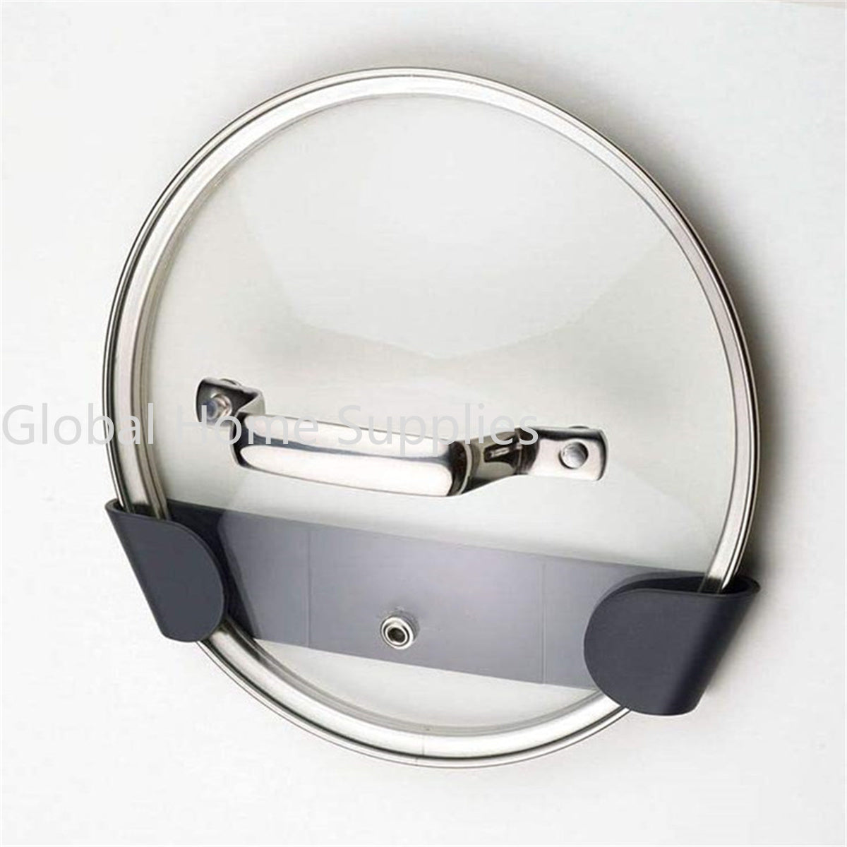 WallMounted SelfAdhesive Pan Lid Organizer Kitchen Storage Rack Pot Cover Holder 2