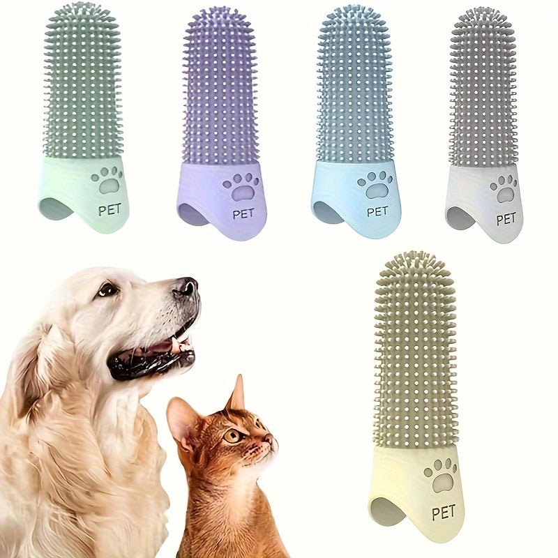 Durable Finger Toothbrush for Dogs, Soft Silicone Dog Toothbrush, Pet Tooth Cleaning Tool for All Breeds