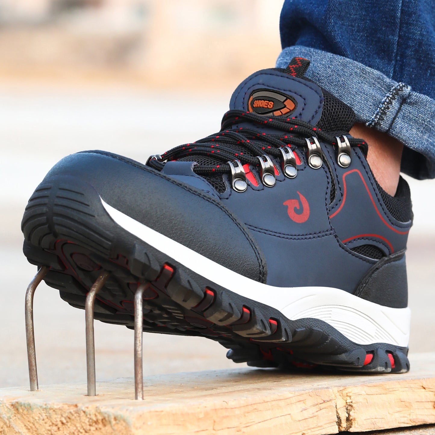 Men Work Shoes Steel Toe Cap Shoes Protective Sneakers Puncture Proof Safety Boots Construction Sho 1
