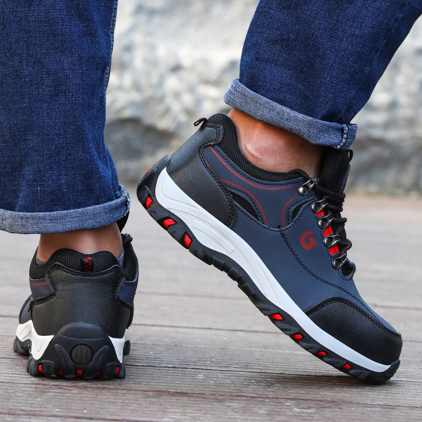 Men Work Shoes Steel Toe Cap Shoes Protective Sneakers Puncture Proof Safety Boots Construction Sho 3