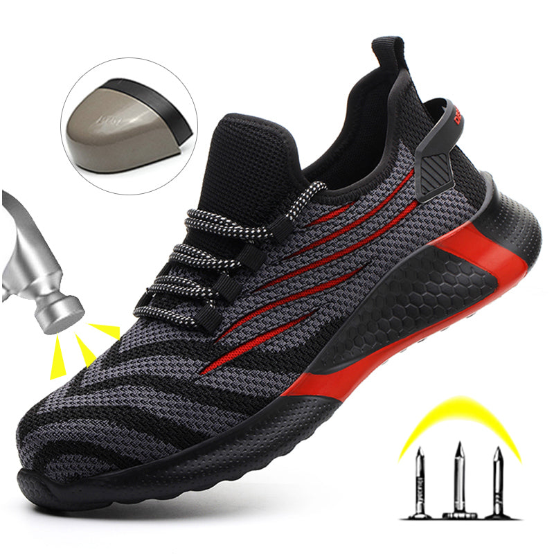 Indestructible Men Work Safety Shoes Lightweight Breathable Antipuncture Protective Boots For Men 4