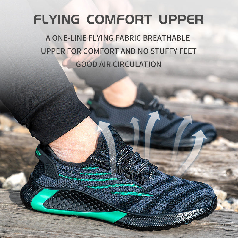 Indestructible Men Work Safety Shoes Lightweight Breathable Antipuncture Protective Boots For Men 1