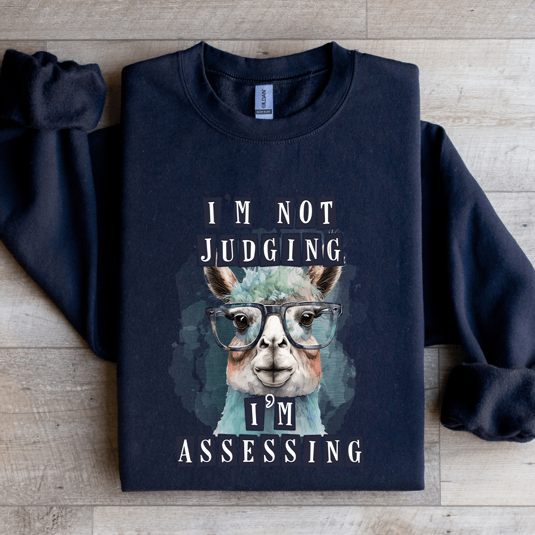 Im Not Judging Im Assessing Sweatshirt 1