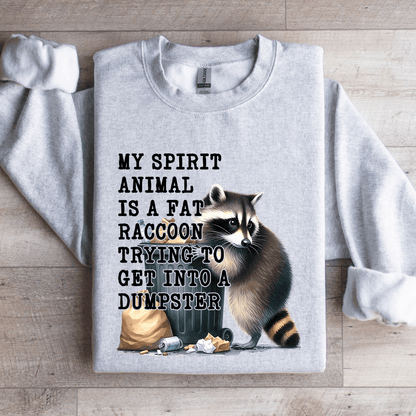 My Spirit Animal Is A Fat Raccoon Sweatshirt 3