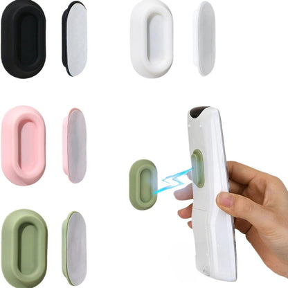 Magnetic Remote Control Holder, Self-Adhesive Wall Mount Bracket for TV and Conditioner Remotes