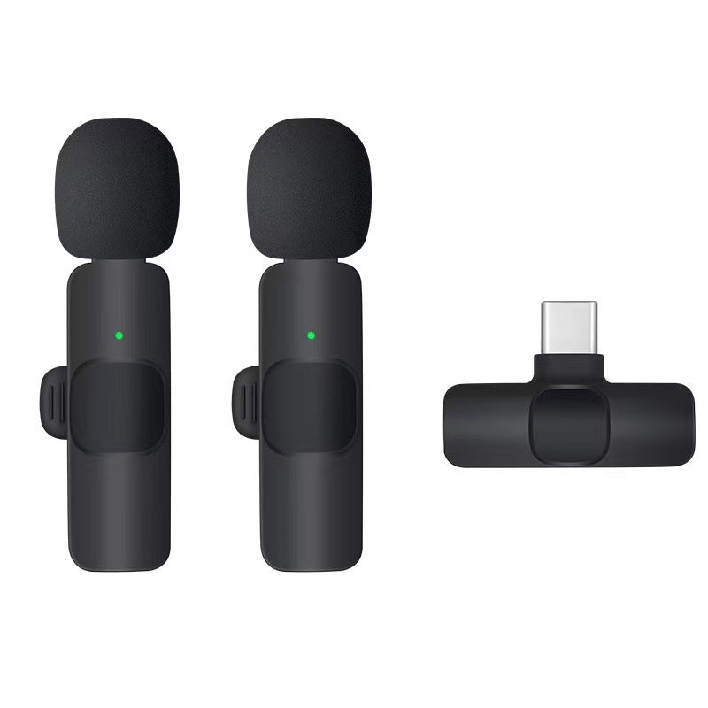 Portable Wireless Lavalier Microphone for iPhone, Android, Mini Mic for Gaming, Audio Video Recording, Live Broadcast