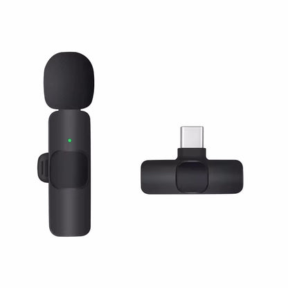 Portable Wireless Lavalier Microphone for iPhone, Android, Mini Mic for Gaming, Audio Video Recording, Live Broadcast