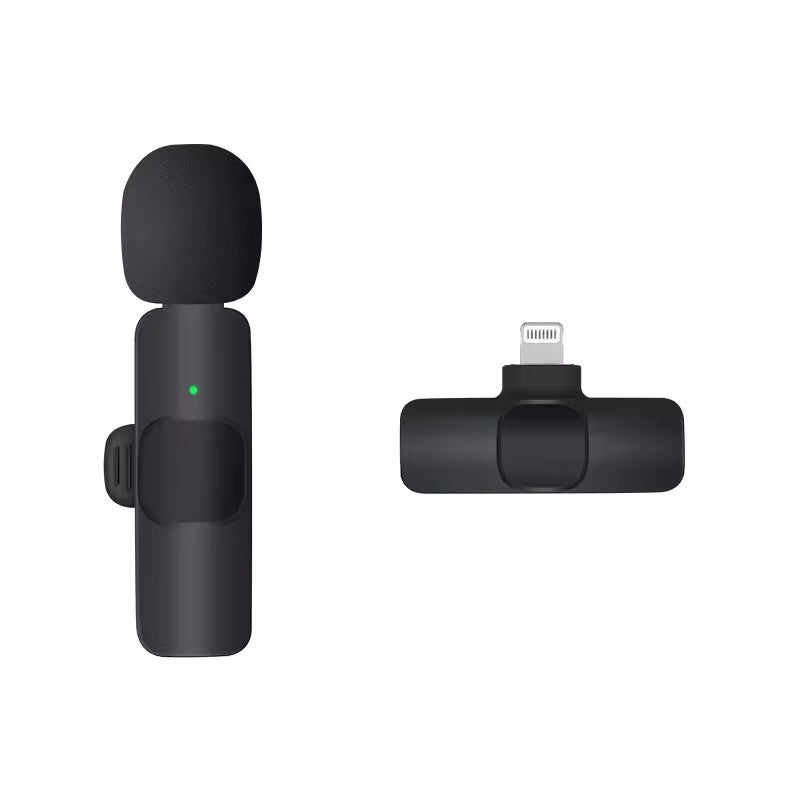 Portable Wireless Lavalier Microphone for iPhone, Android, Mini Mic for Gaming, Audio Video Recording, Live Broadcast
