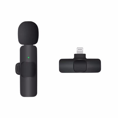 Portable Wireless Lavalier Microphone for iPhone, Android, Mini Mic for Gaming, Audio Video Recording, Live Broadcast