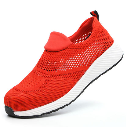Lightweight Steel Toe Work Safety Shoes Mesh Breathable Construction Sneakers For Men And Women 8