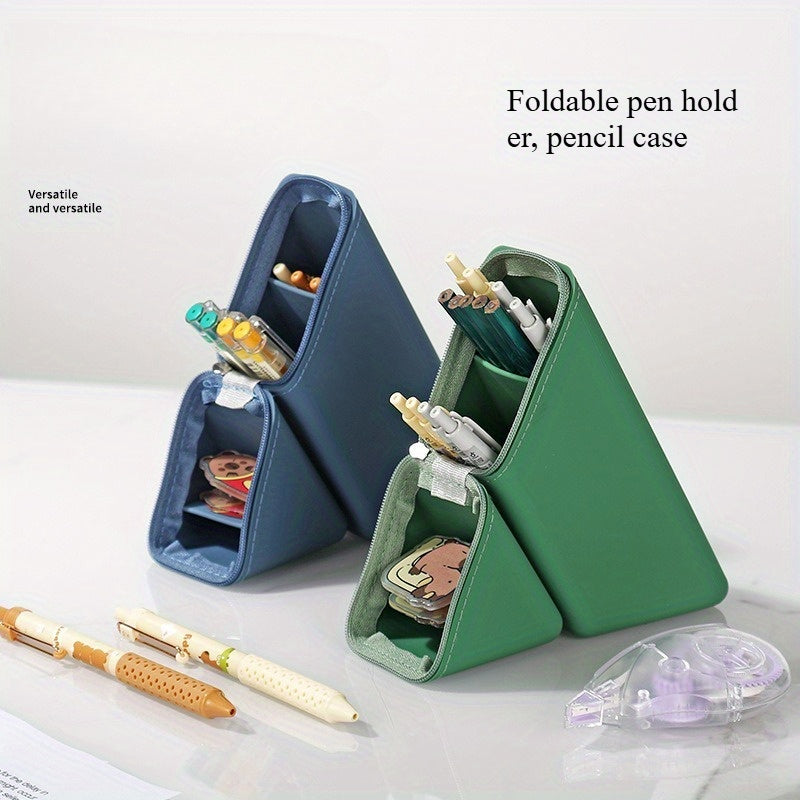 Expandable Pencil Cup Foldable Silicone Pen Holder For Desk Portable Organizer Gift For Teachers  S 3