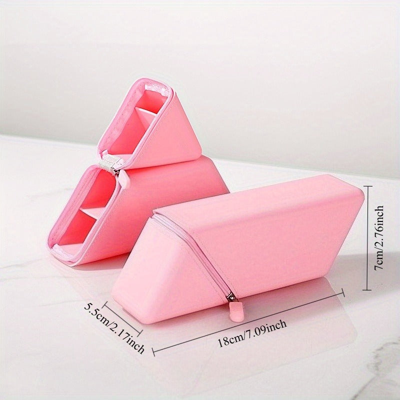 Expandable Pencil Cup Foldable Silicone Pen Holder For Desk Portable Organizer Gift For Teachers  S 5