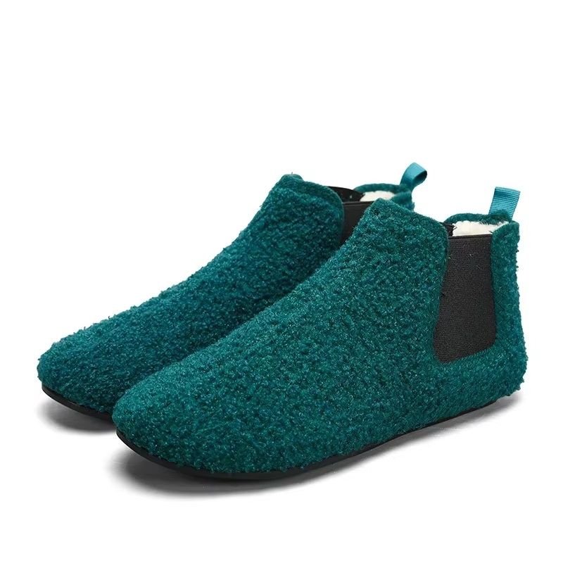 Winter Warm Cotton Shoes Men Indoor Soft Sole Antislip Slippers Plush Cotton Casual Shoes Home Slip 9