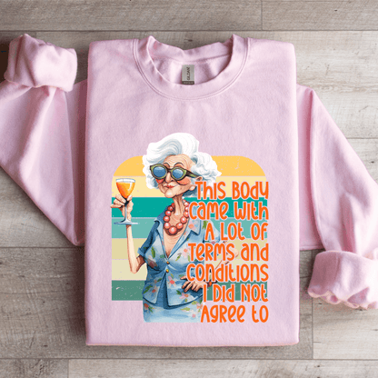This Body Came With Terms Sweatshirt 3
