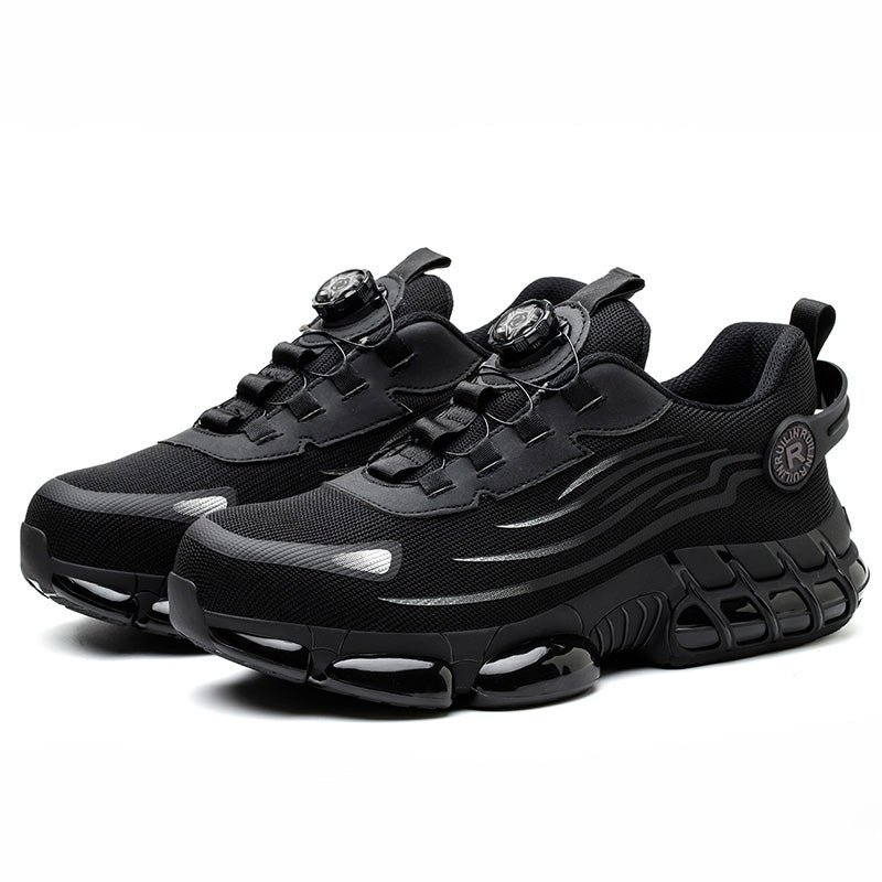 Steel Toe Sneaker Rotating Button Safety Shoes Men Puncture Proof Work Safety Boots Air Cushion Wor 6