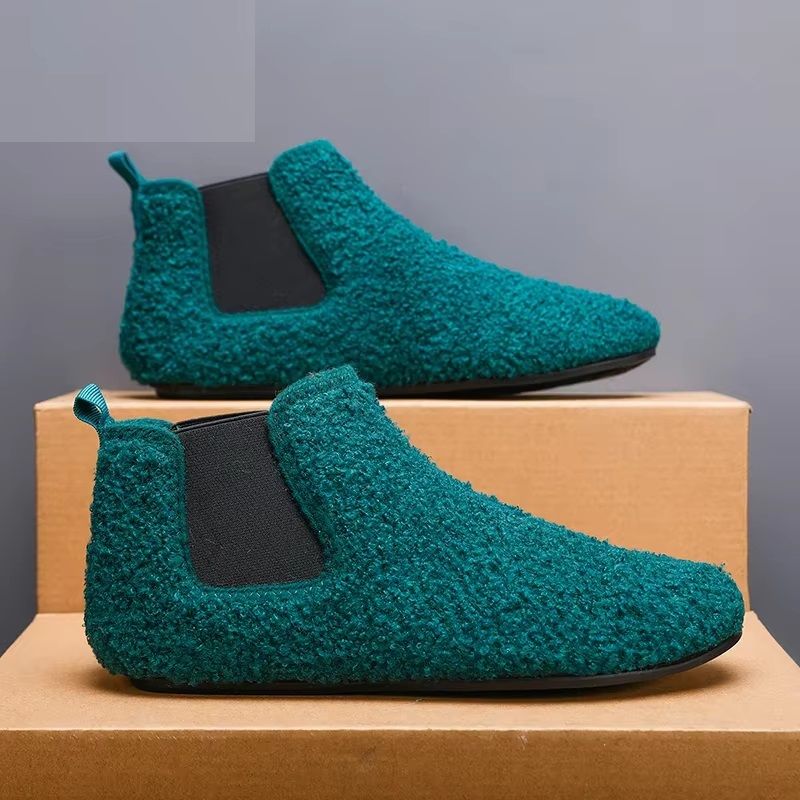 Winter Warm Cotton Shoes Men Indoor Soft Sole Antislip Slippers Plush Cotton Casual Shoes Home Slip 3