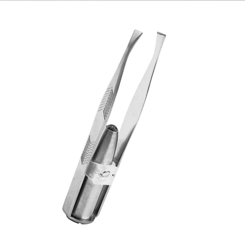 Portable Stainless Steel LED Light Makeup Tool Smart Design Eyebrow Tweezer Hair Removal Tool 1