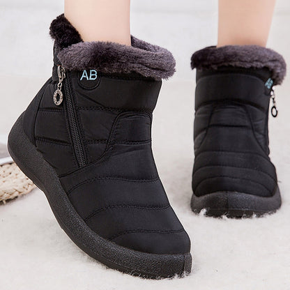 Waterproof Womens Boots, Women's Winter Boots, Ankle Boots With Fur, Snow Boots Women, Low Heels Winter Footwear