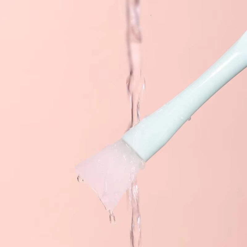 1Pcs Silicone Facial Mask Brush With Scraper  Soft Head DualUse Beauty Tool For DIY Mud  Film Masks 4