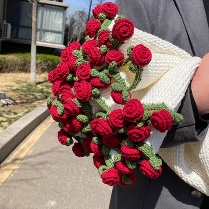 Finished Flower Bouquet Blanket Soft Lightweight Knitted Throw Blanket For Birthday Wedding Home De 3