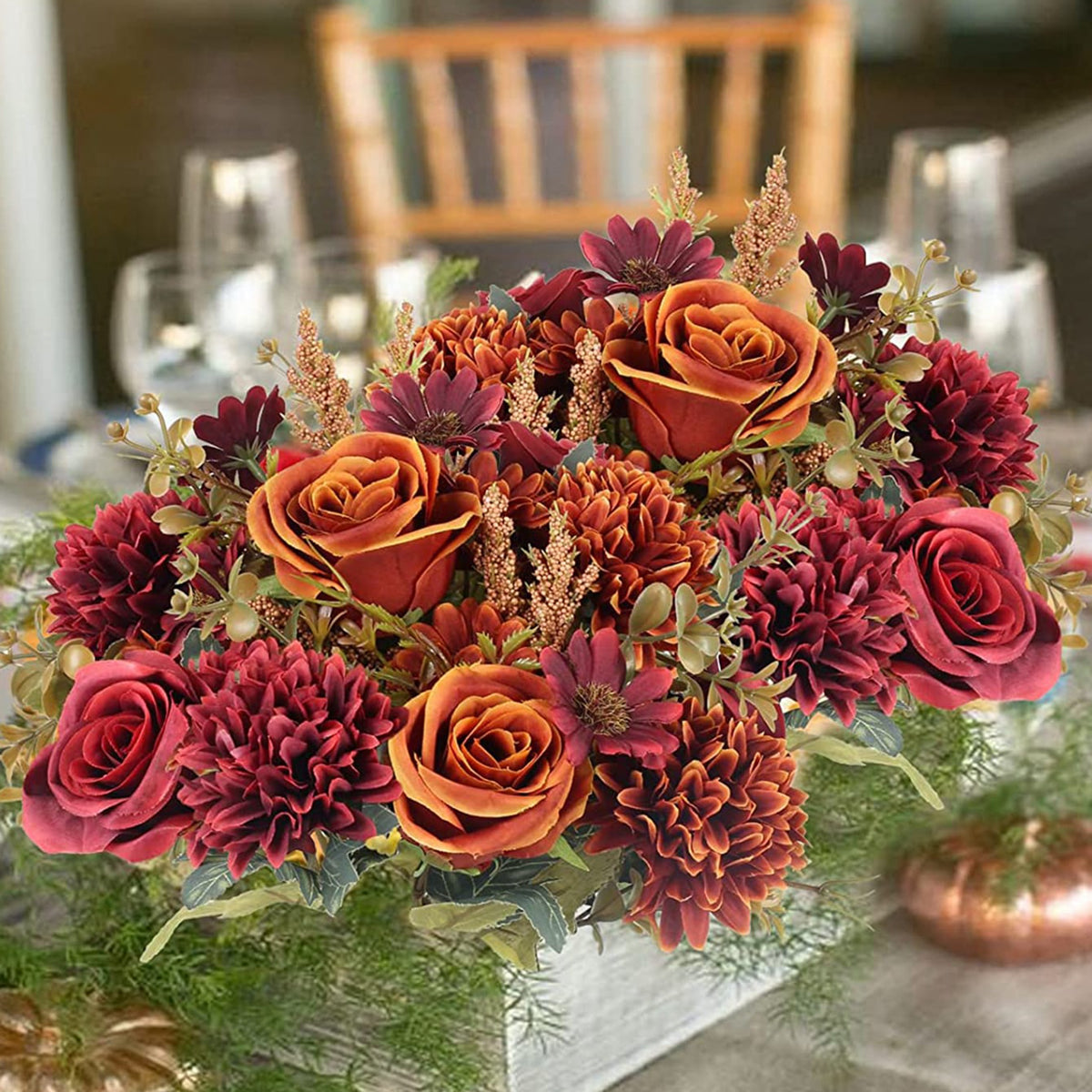 Cheap Artificial Flowers for New Year, Silk Rose Wedding Arch, Christmas Home Decor