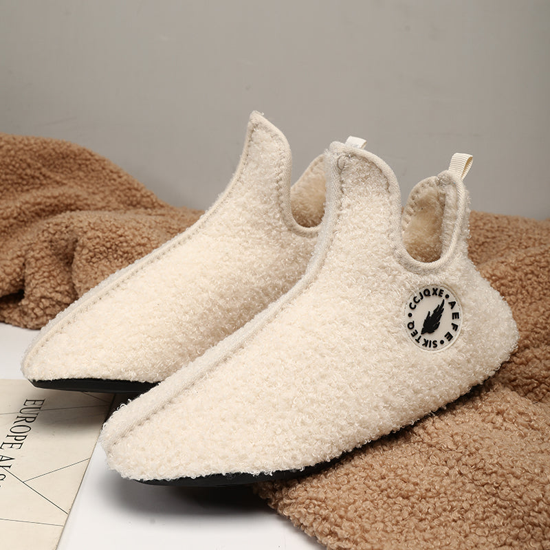 Fashion Women Plush Slipper Casual Slip On Shoes For Couples High Quality New Men Winter Slippers L