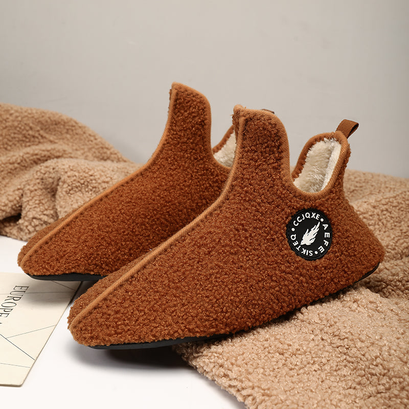 Fashion Women Plush Slipper Casual Slip On Shoes For Couples High Quality New Men Winter Slippers L
