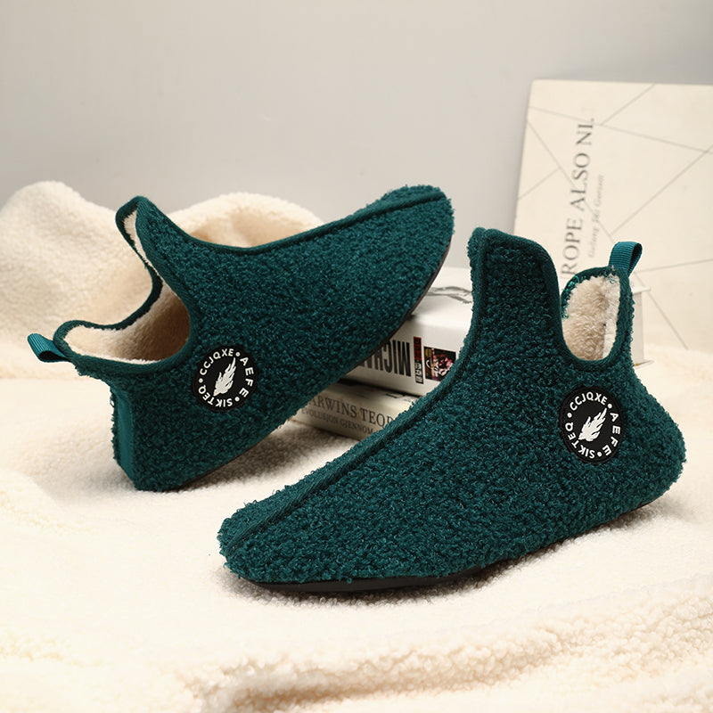 Fashion Women Plush Slipper Casual Slip On Shoes For Couples High Quality New Men Winter Slippers L