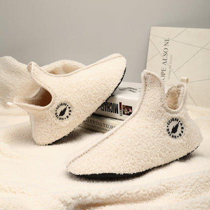 Fashion Women Plush Slipper Casual Slip On Shoes For Couples High Quality New Men Winter Slippers L