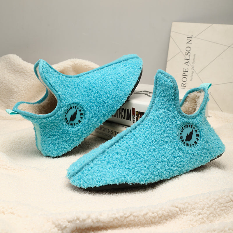 Fashion Women Plush Slipper Casual Slip On Shoes For Couples High Quality New Men Winter Slippers L