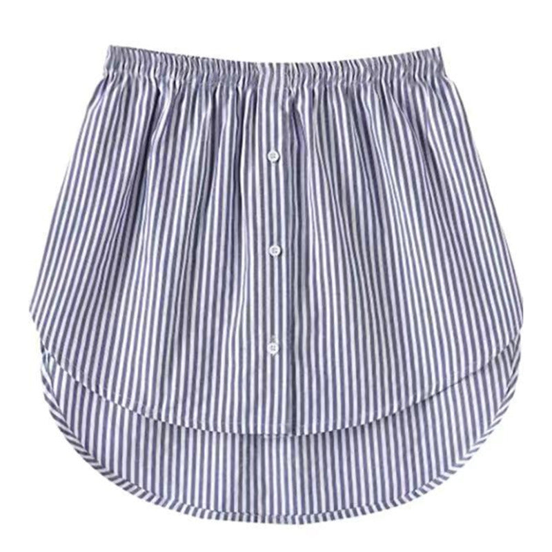 Women Blouse Extender, Adjustable Layering Faux Top, Mini Skirt False Hemline, Split Underskirt