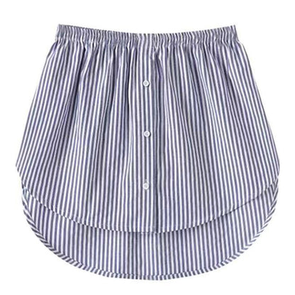 Women Blouse Extender, Adjustable Layering Faux Top, Mini Skirt False Hemline, Split Underskirt