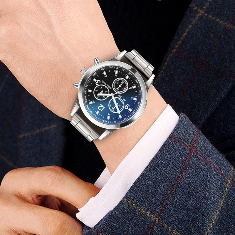 Fashion Mens Quartz Steel Band Watch Business Watch 1