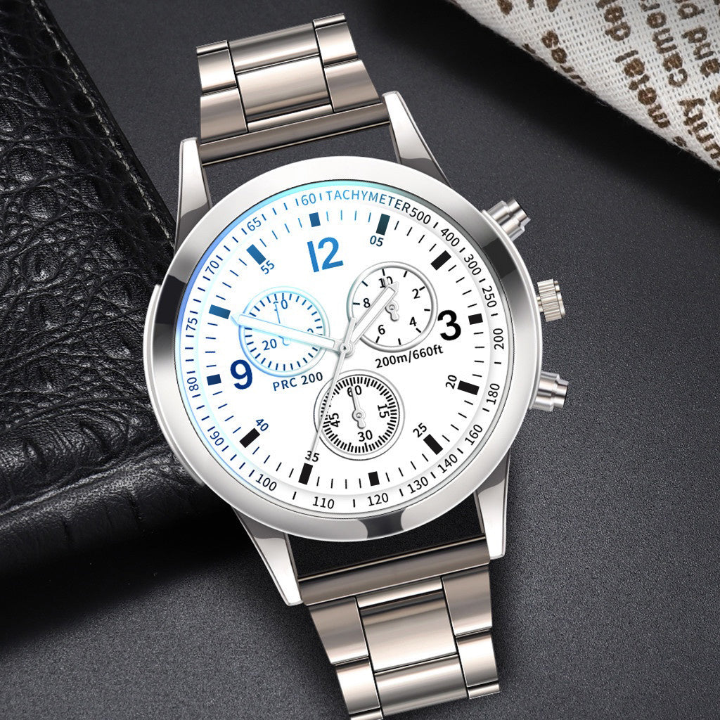 Fashion Mens Quartz Steel Band Watch Business Watch 4