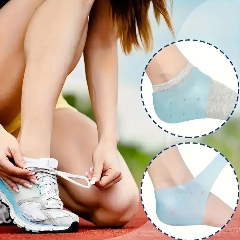 SoftStride Gel Heel Protectors  Washable Silicone Heel Cushions For Daily Comfort  Pain Relief 4