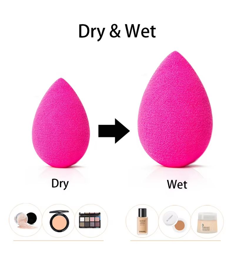 Karsyngirl 1Pcs Water Drop Shape Cosmetic Puff  Makeup Blender For Foundation Concealer And Cream 4