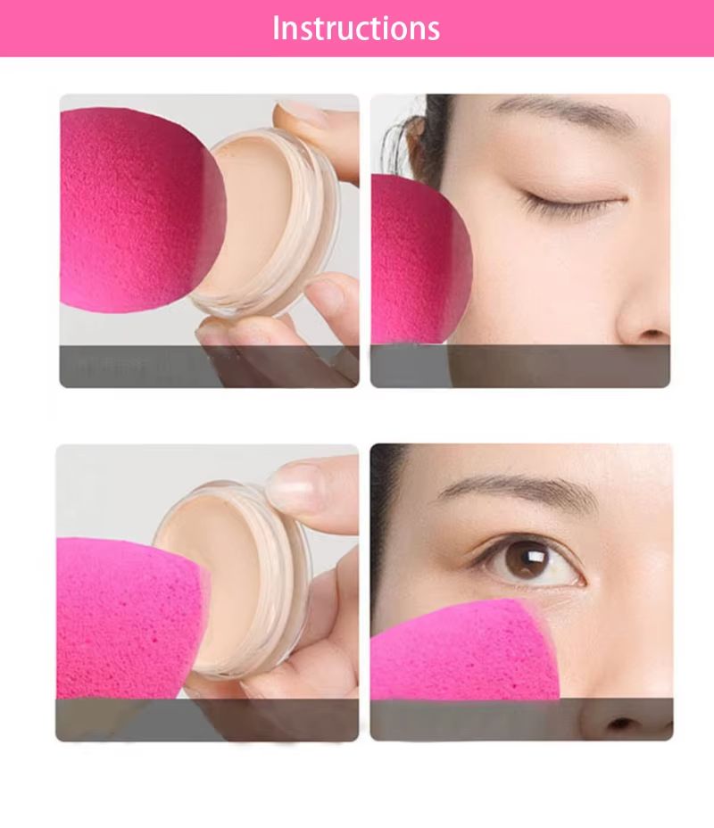 Karsyngirl 1Pcs Water Drop Shape Cosmetic Puff  Makeup Blender For Foundation Concealer And Cream 6