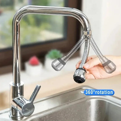AquaFlex 360 Swivel Faucet Extender  DualMode AntiSplash Aerator For Kitchen  Bathroom 2