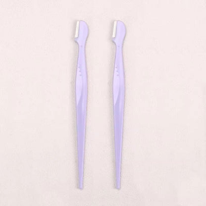 Karsyngirl Straight Handle Round Head Eyebrow Trimmer Set  Gentle AntiScratch Razor For Brows And F 9