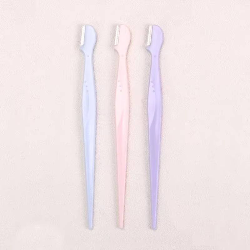 Karsyngirl Straight Handle Round Head Eyebrow Trimmer Set  Gentle AntiScratch Razor For Brows And F 11