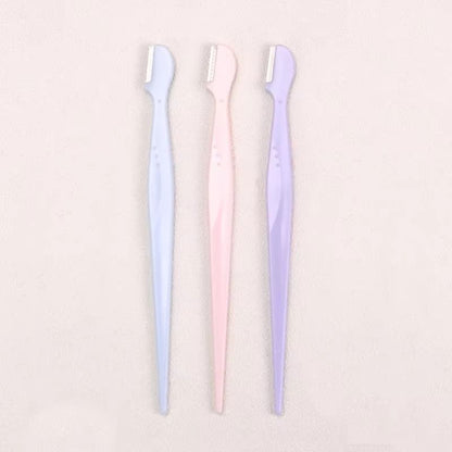 Karsyngirl Straight Handle Round Head Eyebrow Trimmer Set  Gentle AntiScratch Razor For Brows And F 11