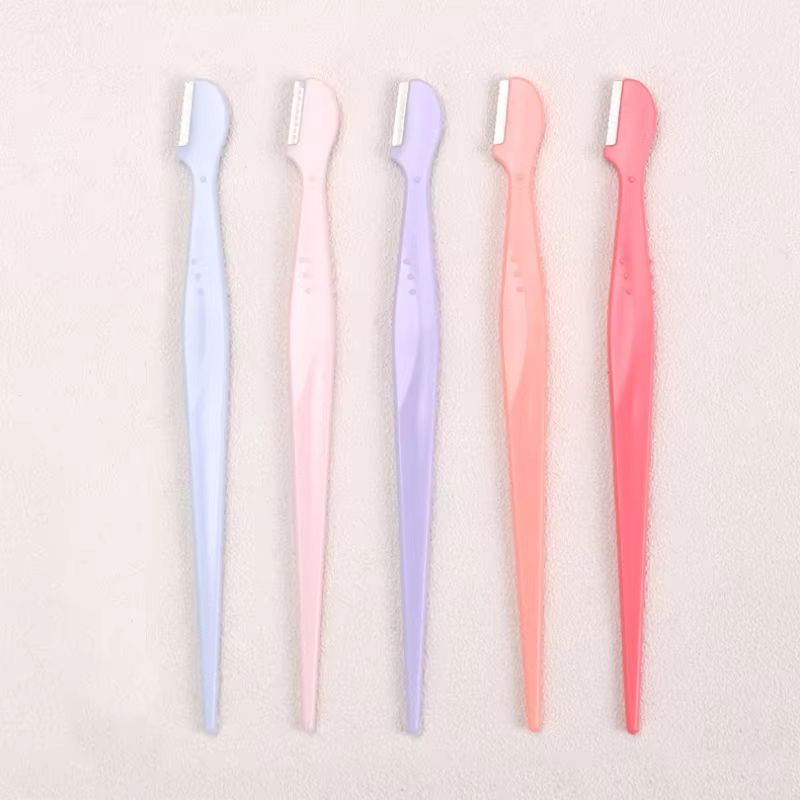 Karsyngirl Straight Handle Round Head Eyebrow Trimmer Set  Gentle AntiScratch Razor For Brows And F 12