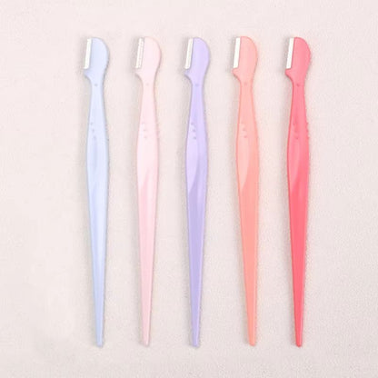 Karsyngirl Straight Handle Round Head Eyebrow Trimmer Set  Gentle AntiScratch Razor For Brows And F 12