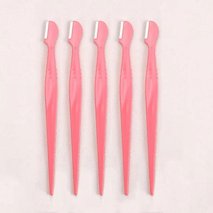 Karsyngirl Straight Handle Round Head Eyebrow Trimmer Set  Gentle AntiScratch Razor For Brows And F 13