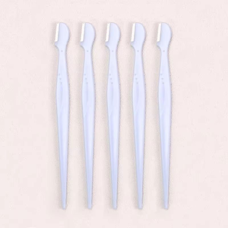Karsyngirl Straight Handle Round Head Eyebrow Trimmer Set  Gentle AntiScratch Razor For Brows And F 15
