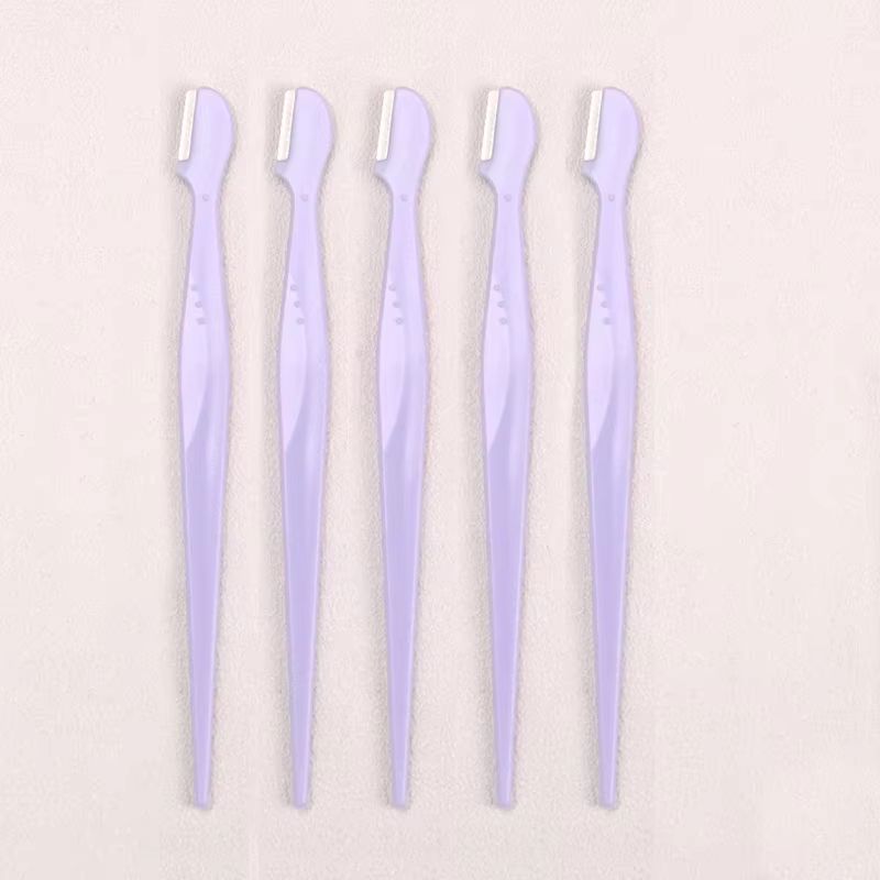 Karsyngirl Straight Handle Round Head Eyebrow Trimmer Set  Gentle AntiScratch Razor For Brows And F 16