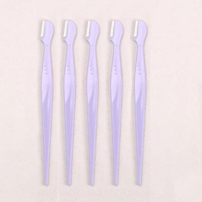 Karsyngirl Straight Handle Round Head Eyebrow Trimmer Set  Gentle AntiScratch Razor For Brows And F 16